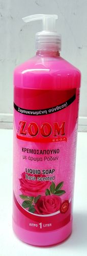 ΥΓΡΟΣΑΠΟΥΝΟ 1 ΛΤΡ ΜΕ ΑΡΩΜΑ ΤΡΙΑΝΤΑΦΥΛΛΟ "ZOOM" ΜΕ ΑΝΤΛΙΑ